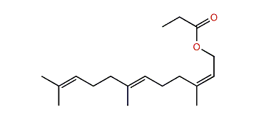 (Z,E)-3,7,11-Trimethyl-2,6,10-dodecatrienyl propionate